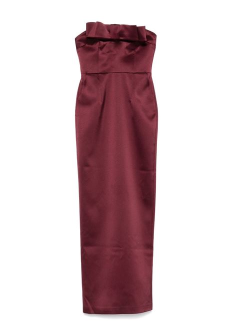 Purple sisu bow-embellished satin-finish dress The New Arrivals Ilkyaz Ozel - women THE NEW ARRIVALS ILKYAZ OZEL | NA00203030553